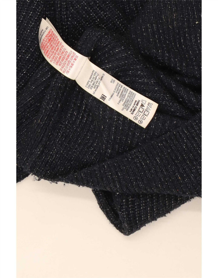 Pulover pentru bărbați Marks & Spencer cu gât crew pulover XL bleumarin din poliamidă