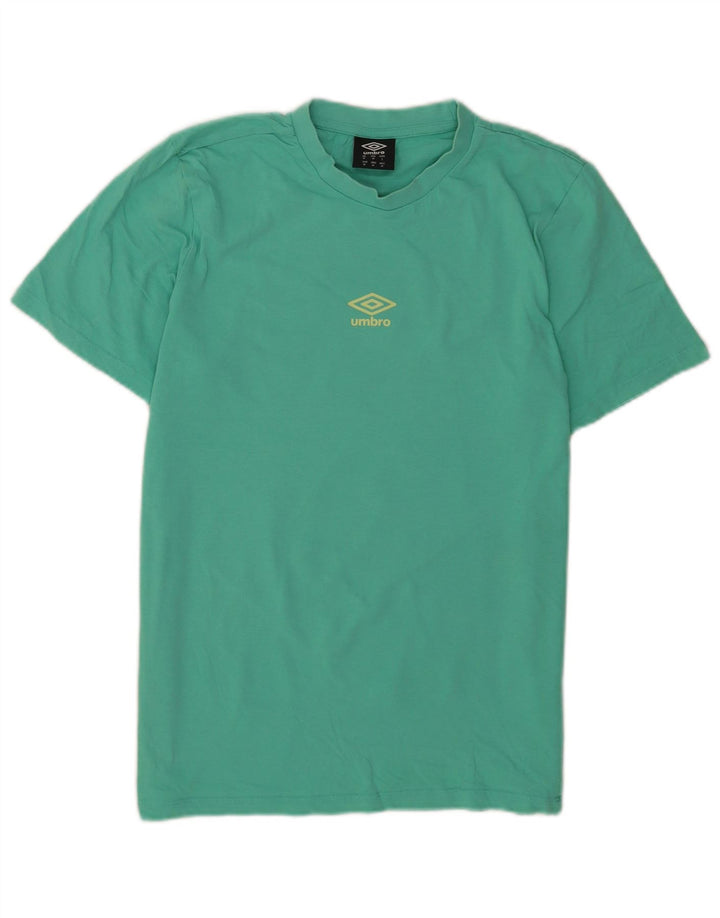 Tricou grafic pentru bărbați Umbro Top din bumbac verde mediu