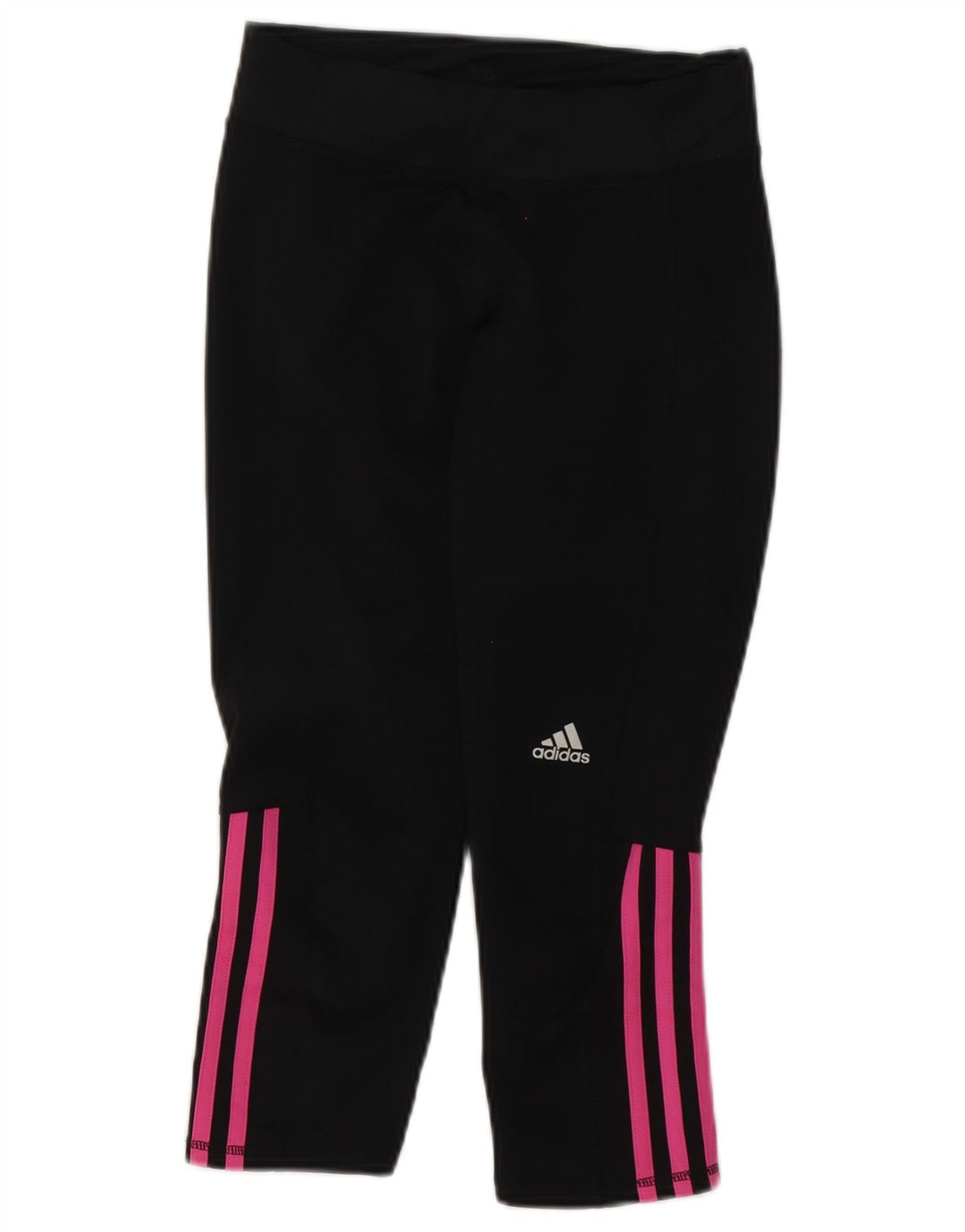 Leggings Capri Adidas pentru femei UK 8 Small Negru Poliester