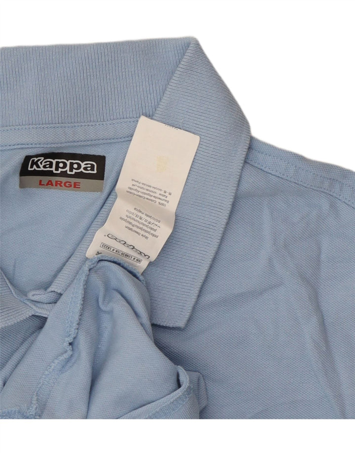 Tricou polo Kappa pentru femei UK 14, mare, albastru, bumbac