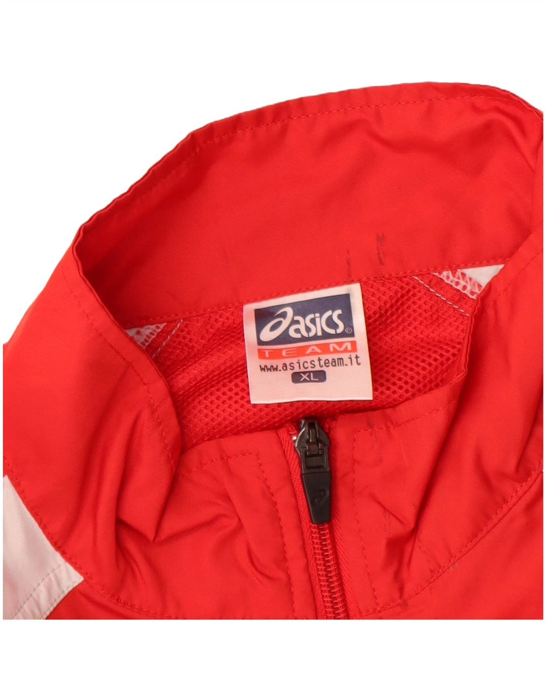 Jachetă de ploaie pentru bărbați ASICS UK 42 XL poliester color bloc roșu