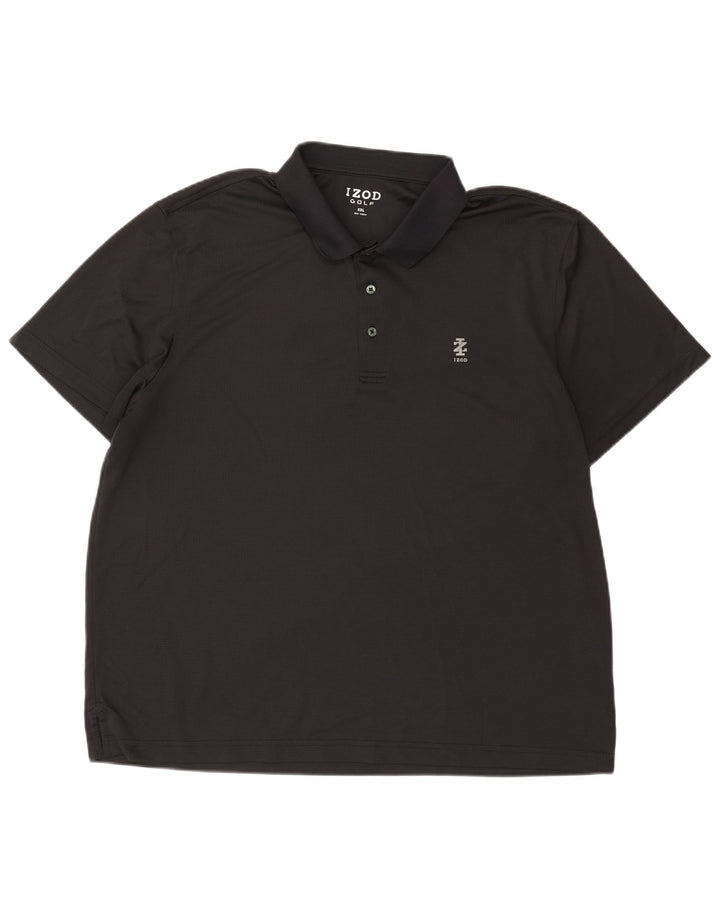 Tricou polo pentru bărbați Izod 2XL poliester negru