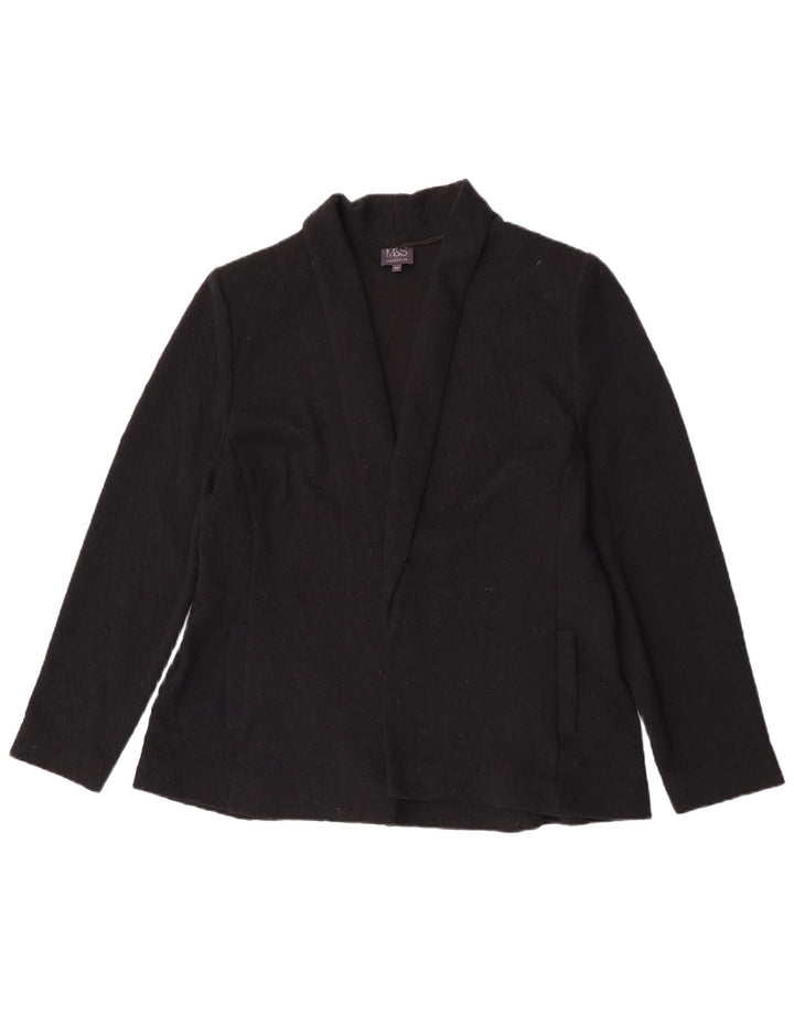 Jachetă pentru femei Marks & Spencer Open Blazer UK 20 2XL Poliester negru