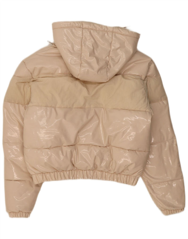 Jachetă căptușită supradimensionată cu glugă pentru femei Ellesse UK 8 Small Bej