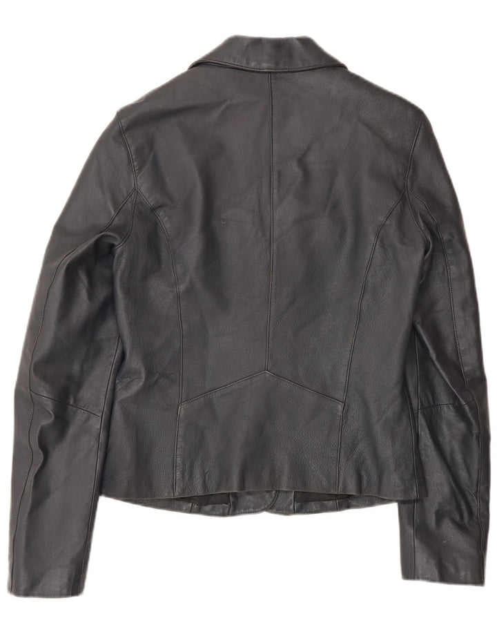 Jachetă Naf Naf pentru femei, cu 3 nasturi, EU 38, albastru bleumarin mediu