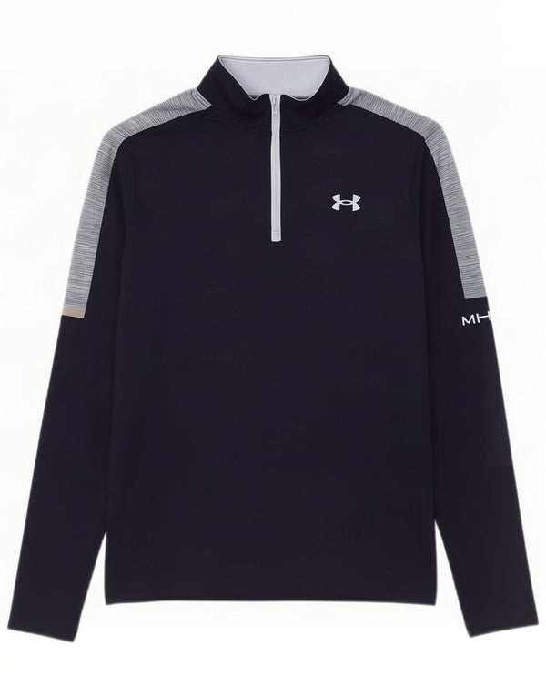 Under Armour Mens Graphic Pullover Tracksuit Top Small Navy Blue