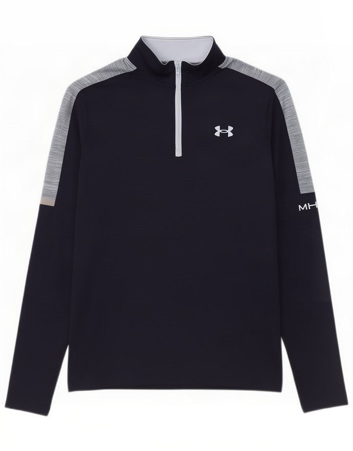 Under Armour Mens Graphic Pullover Trening Top Mic bleumarin