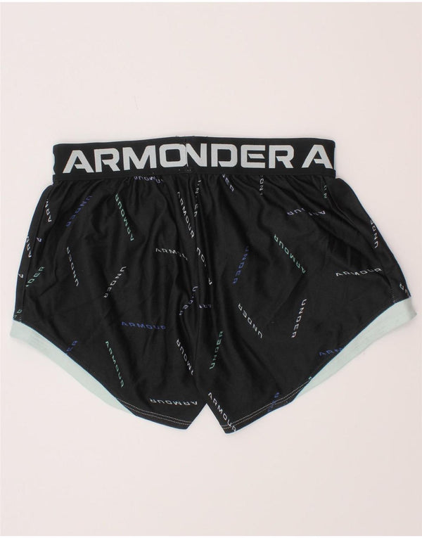 Pantaloni scurți sport grafic pentru fete Under Armour 9-10 ani, mediu negru