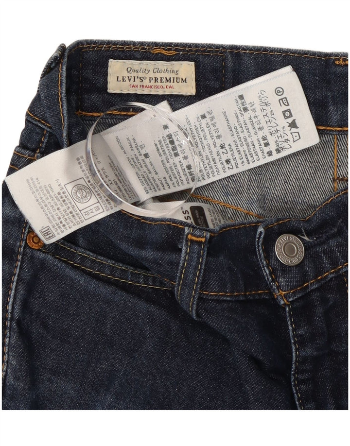 Blugi slim pentru femei Levi's W27 L32 bumbac bleumarin