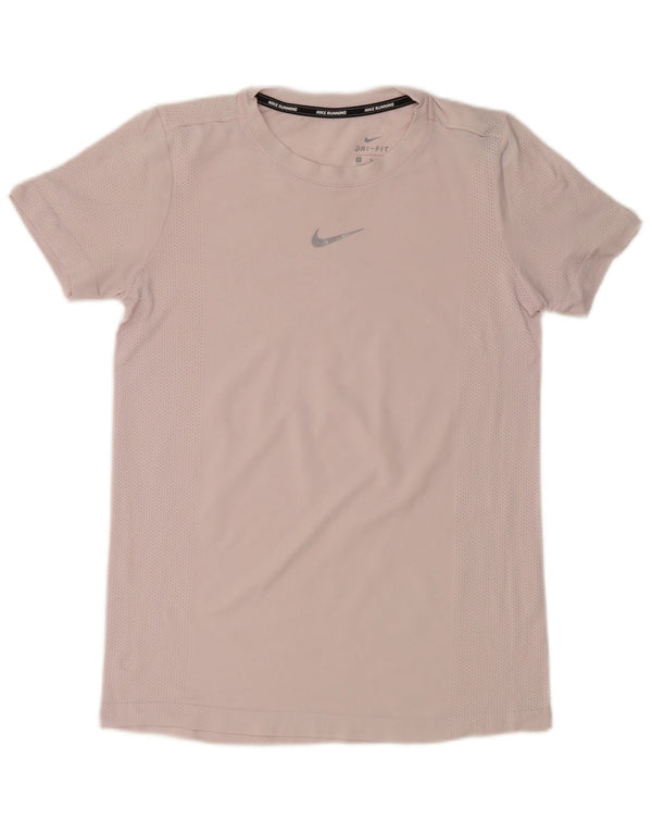 Tricou pentru femei Dri Fit NIKE Top UK 12 Medium Pink Nylon