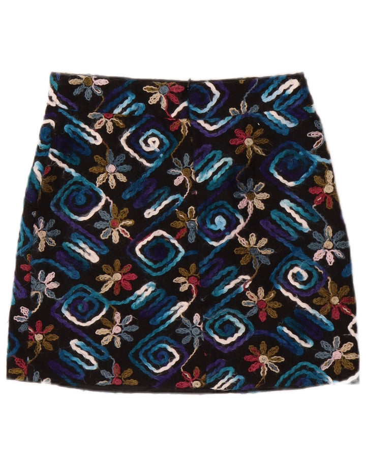 Fusta Mini Zara Femei Mic W26 Negru Floral