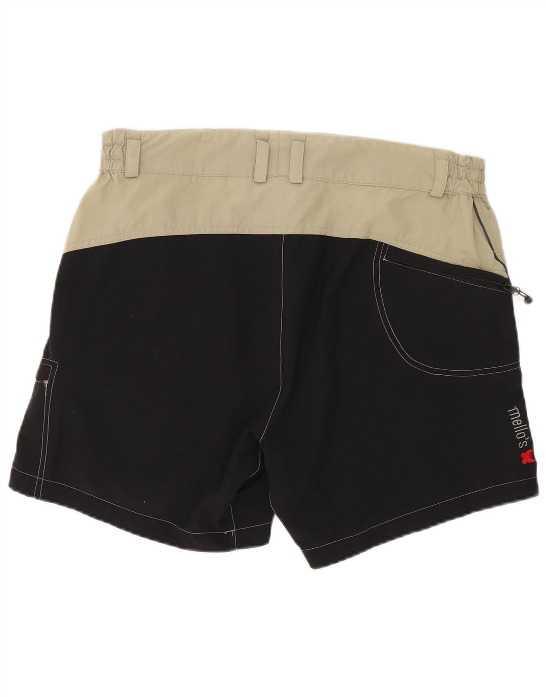 Mello's Pantaloni scurți cargo pentru bărbați W32 Medium Bej Poliamidă color bloc