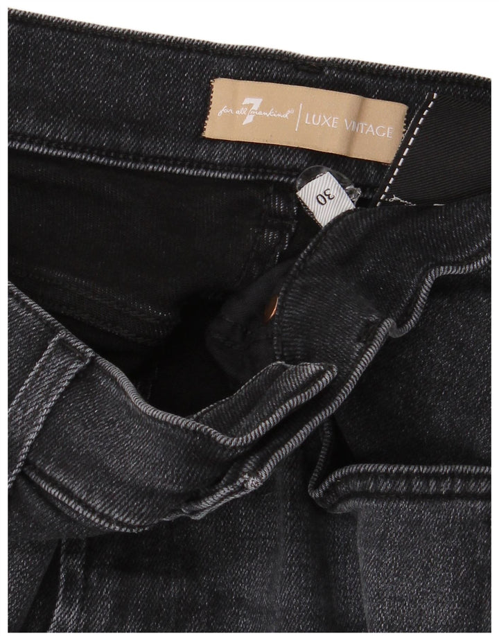 7 For All Mankind Blugi drepti pentru femei L30 L27 Bleumarin