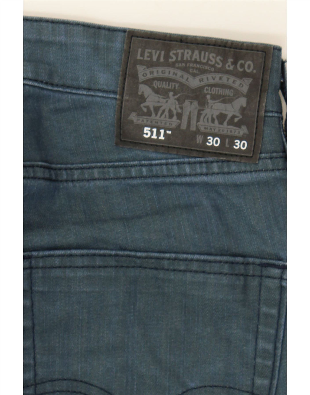 LEVI'S Mens 511 Slim Jeans W30 L30 Blue Cotton Vintage Levi's and Second-Hand Levi's from Messina Hembry 