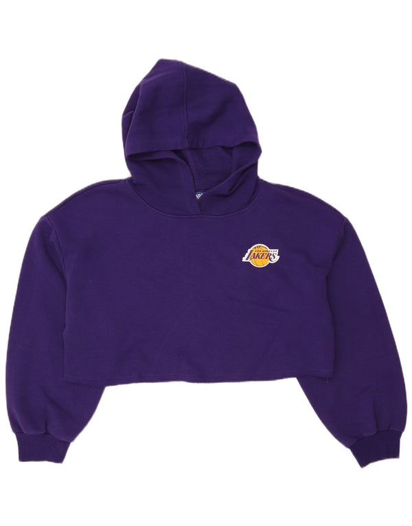 Pulover supradimensionat NBA pentru femei Los Angeles Lakers Marea Britanie 16 Violet mare