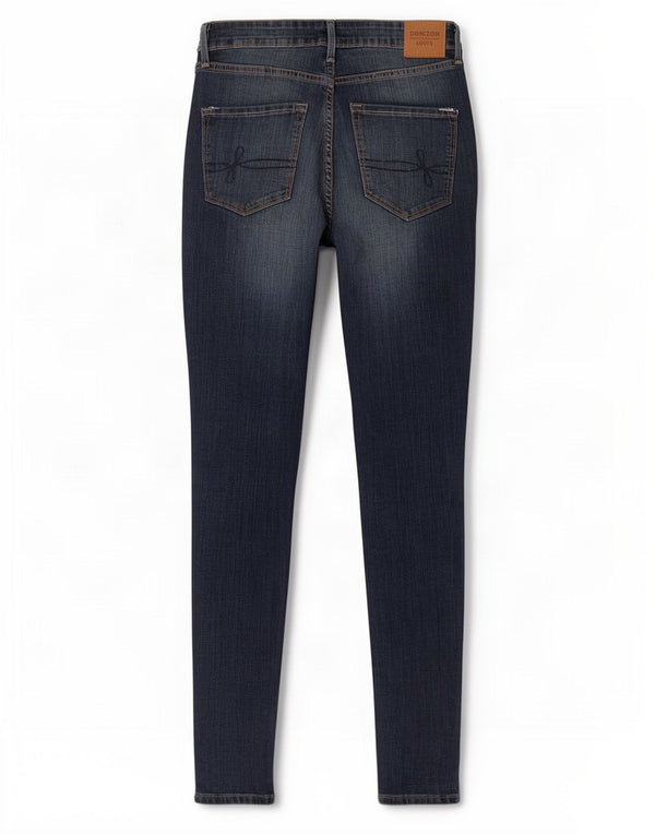 Blugi skinny cu talie mare Levi's Denizen pentru femei US 8 Medium W29 L30 bleumarin