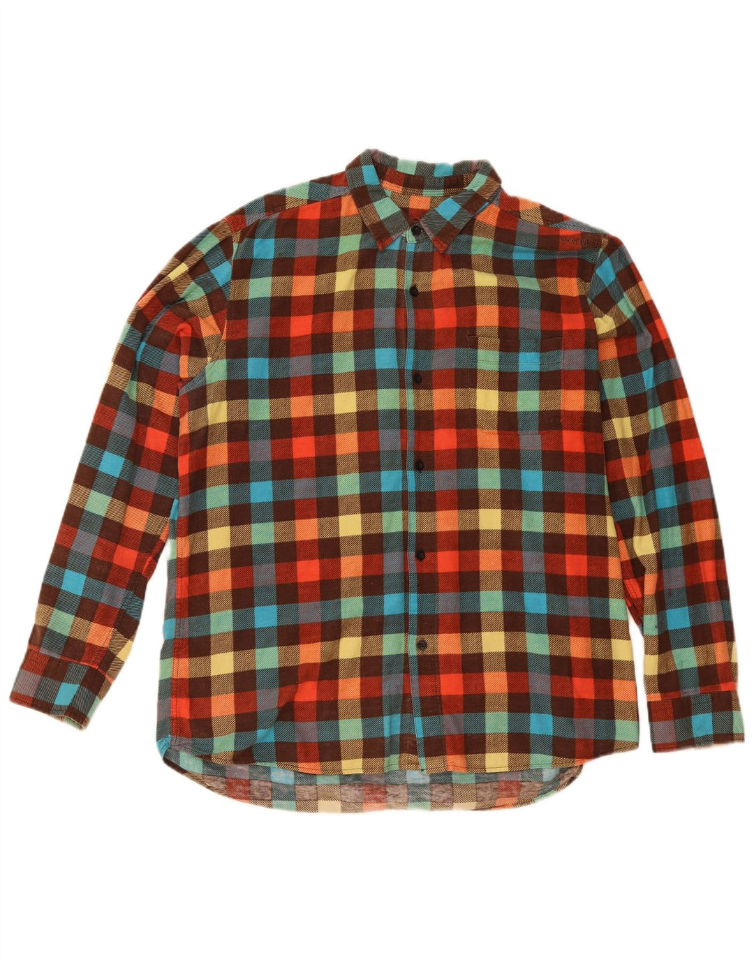 Cămașă de flanel pentru bărbați Quiksilver, carouri medii multicolore