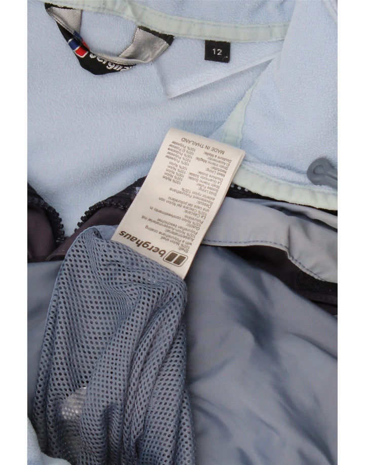 Jachetă de vânt pentru femei BERGHAUS cu glugă, UK 12, nailon violet mediu