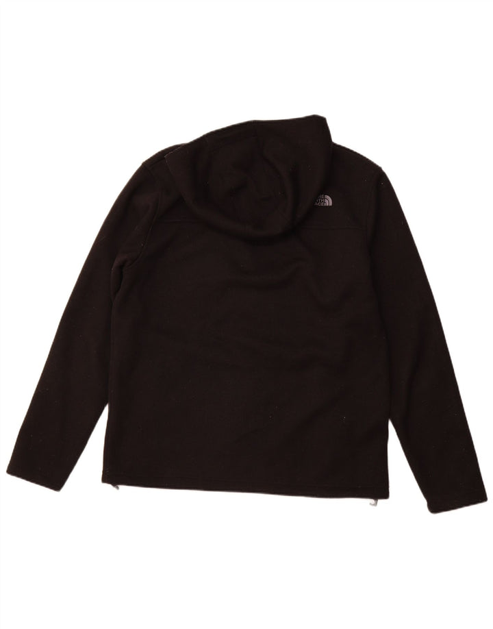 Pulover cardigan cu glugă pentru bărbați THE NORTH FACE Poliester mediu negru