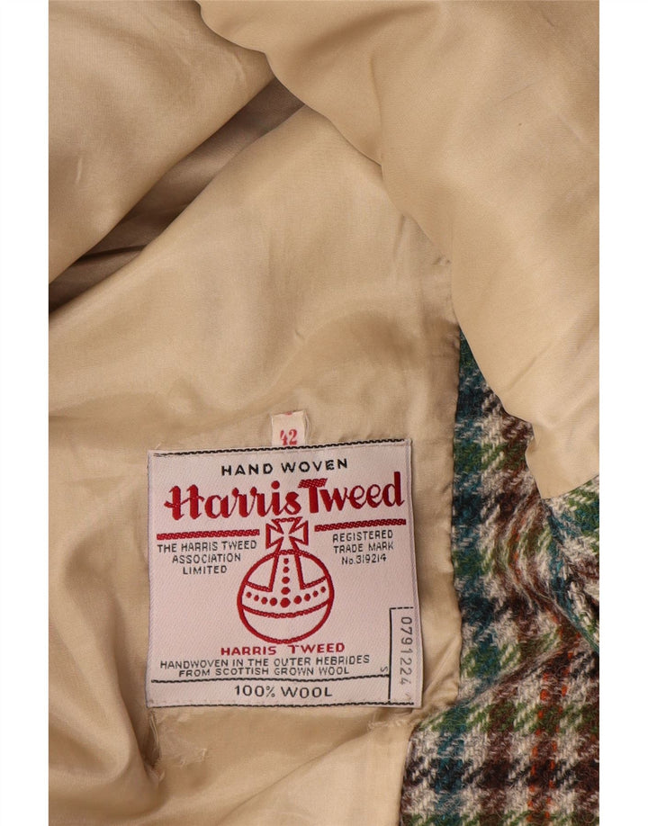 Jachetă pentru femei Harris Tweed, cu 2 nasturi, EU 42, verde mare