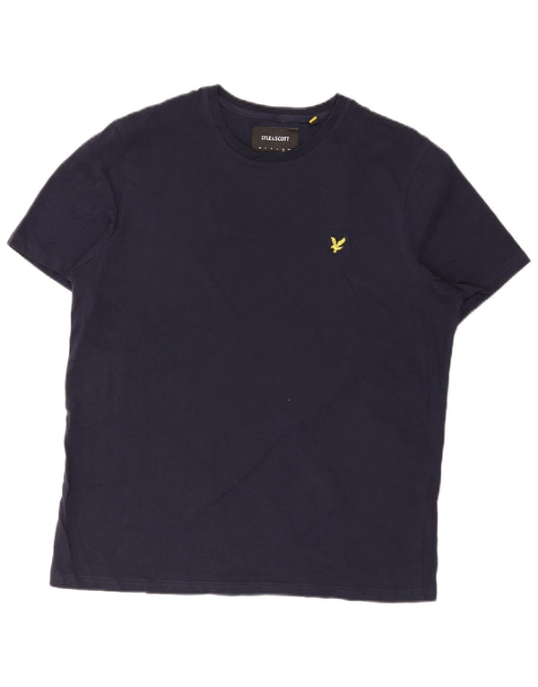Tricou pentru bărbați Lyle & Scott Top XL Bumbac bleumarin