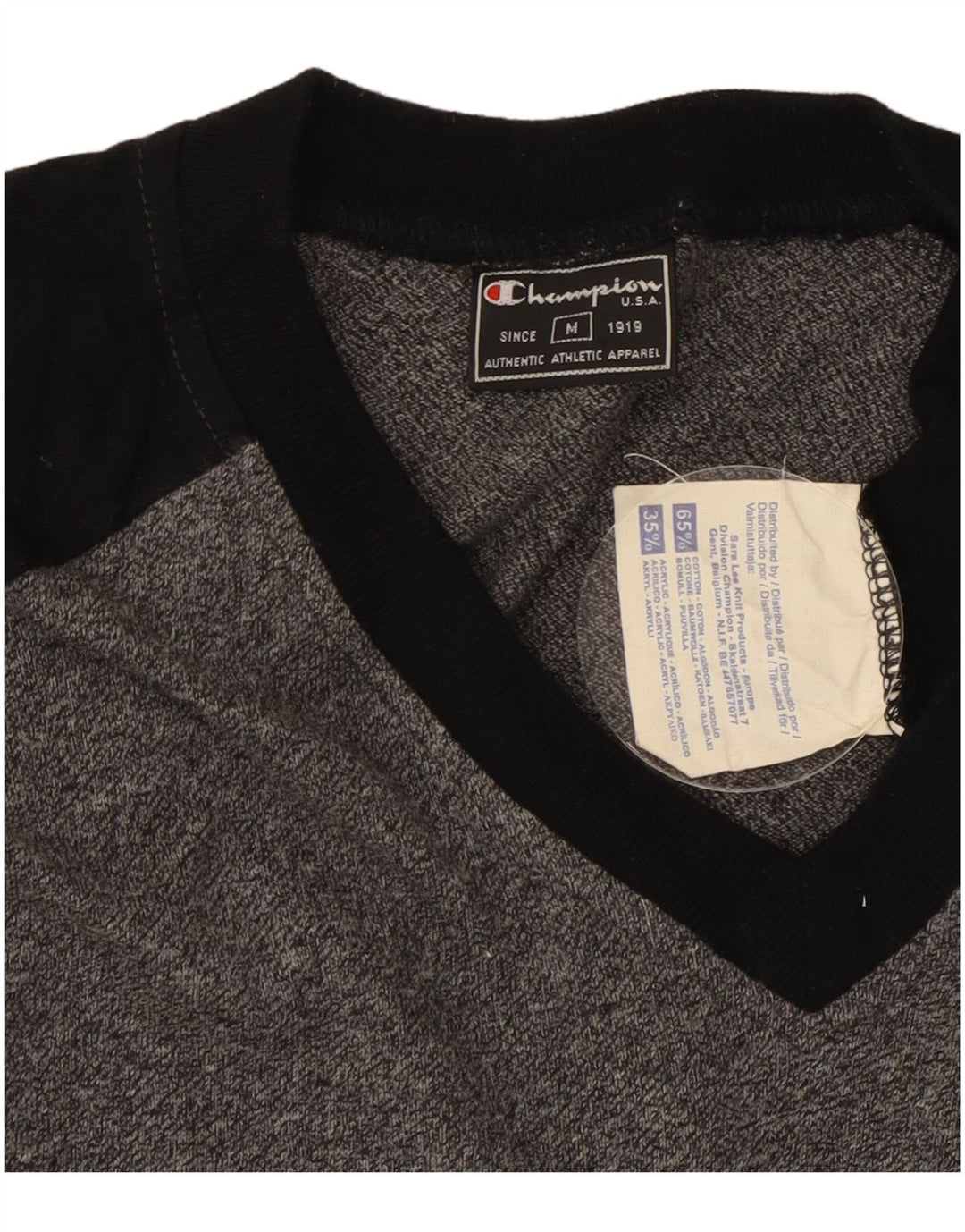 Tricou pentru bărbați Champion Top Medium Gri din bumbac color bloc