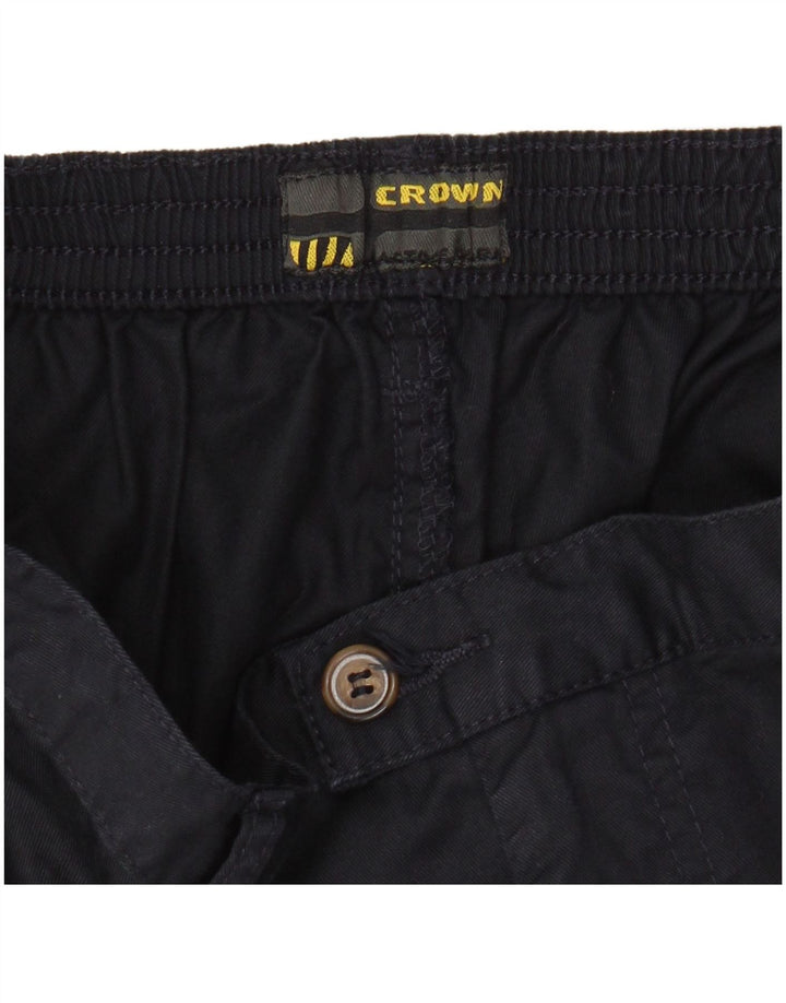 Pantaloni scurți chino pentru bărbați CROWN W32 Bumbac bleumarin mediu