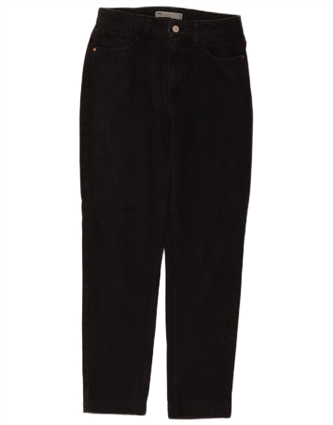 Blugi conici pentru femei ZARA EU 34 2XS W24 L28 Negri