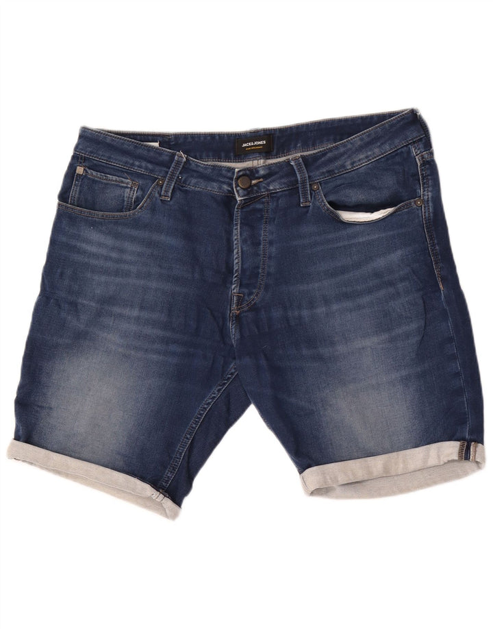 Pantaloni scurți din denim Jack & Jones pentru bărbați, mari W36, bumbac albastru