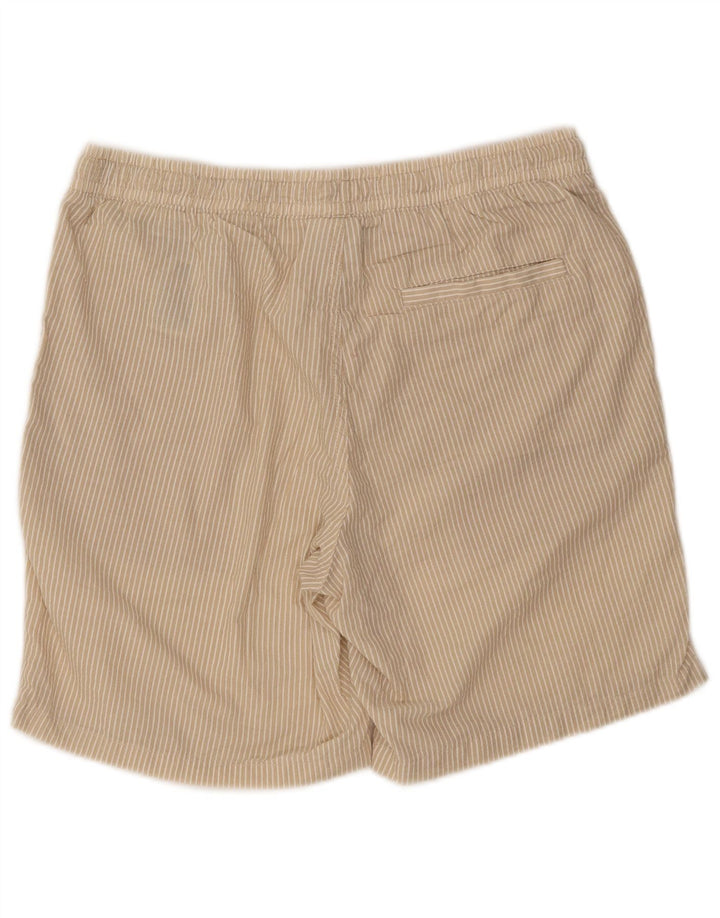 Pantaloni scurți sport Jack & Jones pentru bărbați, poliester cu dungi mari, bej