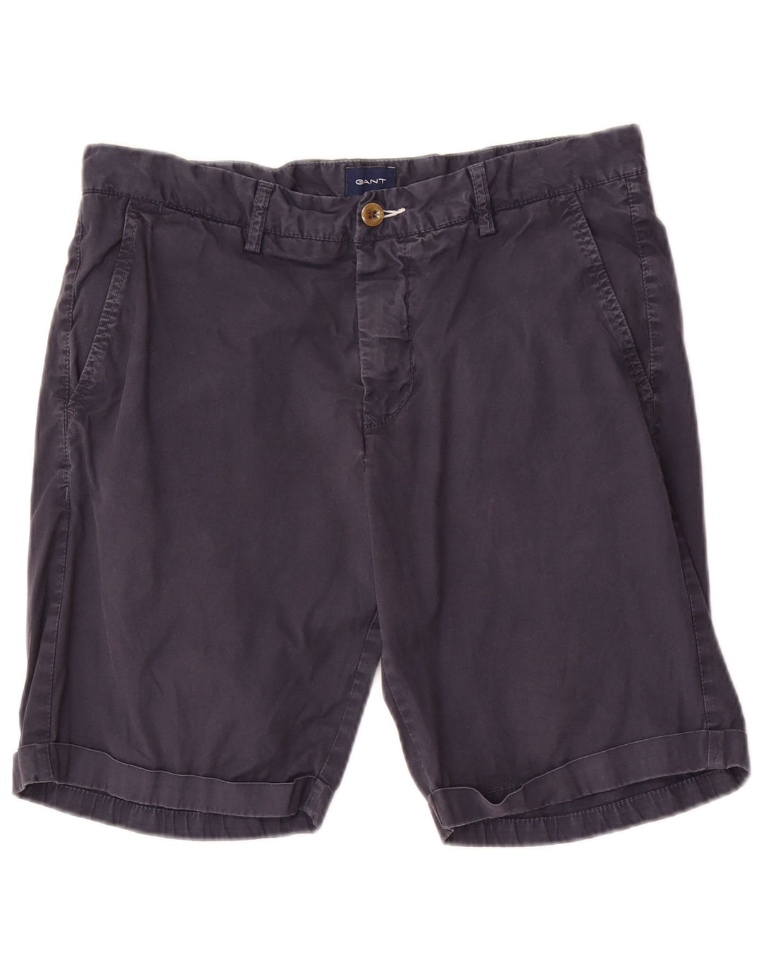 Pantaloni scurți chino pentru bărbați Gant W32, bumbac, albastru bleumarin mediu