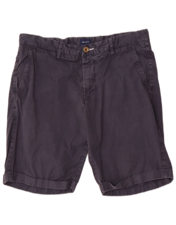 Pantaloni scurți chino pentru bărbați Gant W32, bumbac, albastru bleumarin mediu