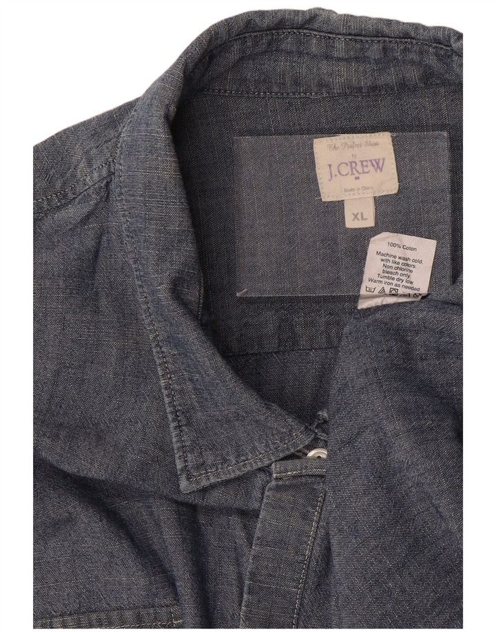 Cămașă din blugi pentru femei J. CREW UK 18 XL Bumbac bleumarin