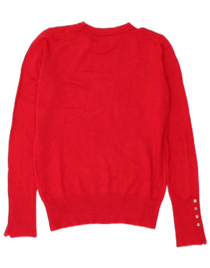 Pulover pentru damă Zara cu gât roșu mic, viscoză, UK 10