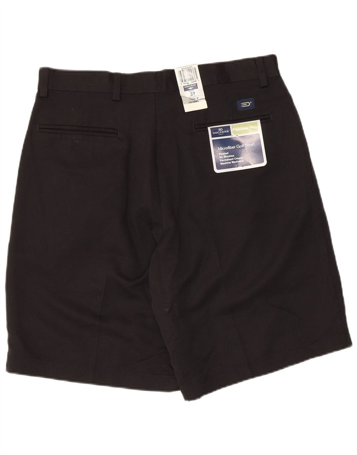 Pantaloni scurți chino pegged pentru bărbați DOCKERS W32 poliester mediu negru