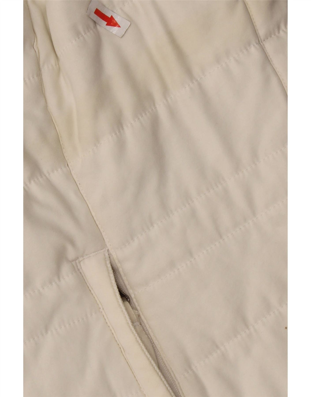 WEIRD FISH Gilet căptușit pentru femei UK 14 Poliester alb mare