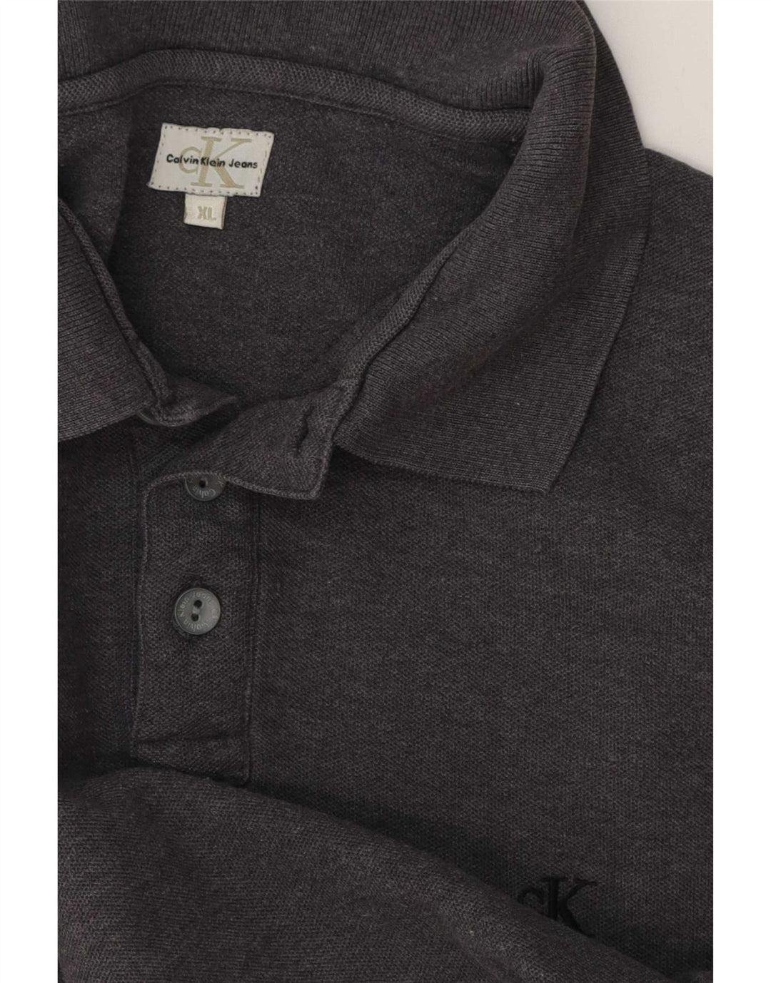Cămașă polo pentru bărbați Calvin Klein Jeans XL gri