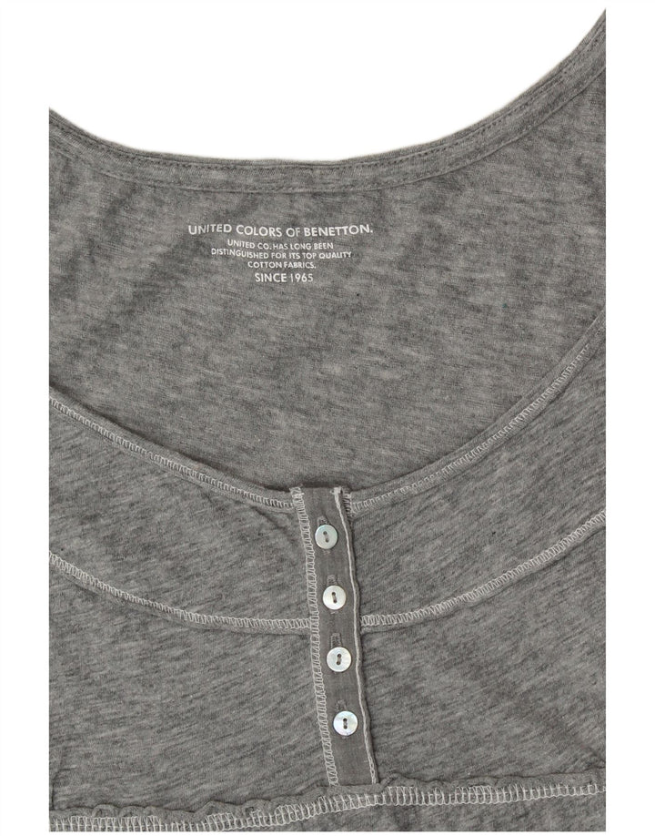 Bluză pentru femei BENETTON UK 10 Small Gri Floral