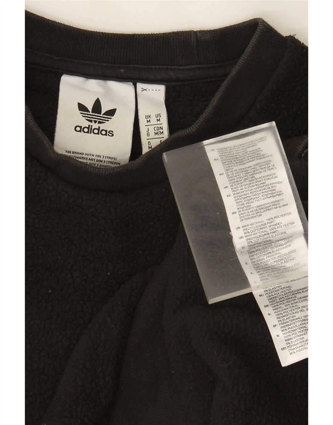 Pulover pentru bărbați Adidas Graphic Fleece Poliester mediu negru