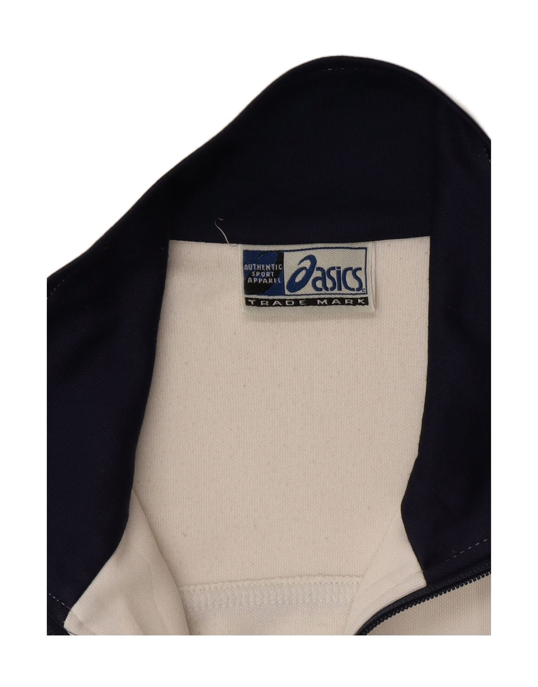 ASICS Womens Tracksuit Top Jacket UK 16 Large White Colourblock