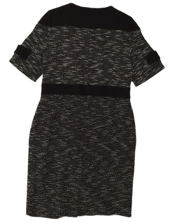 Rochie Bodycon Barbour pentru femei UK 14, mare, negru, bumbac cu pete