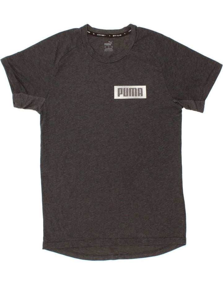 PUMA Mens Graphic T-Shirt Top Medium Grey Vintage Puma and Second-Hand Puma from Messina Hembry 