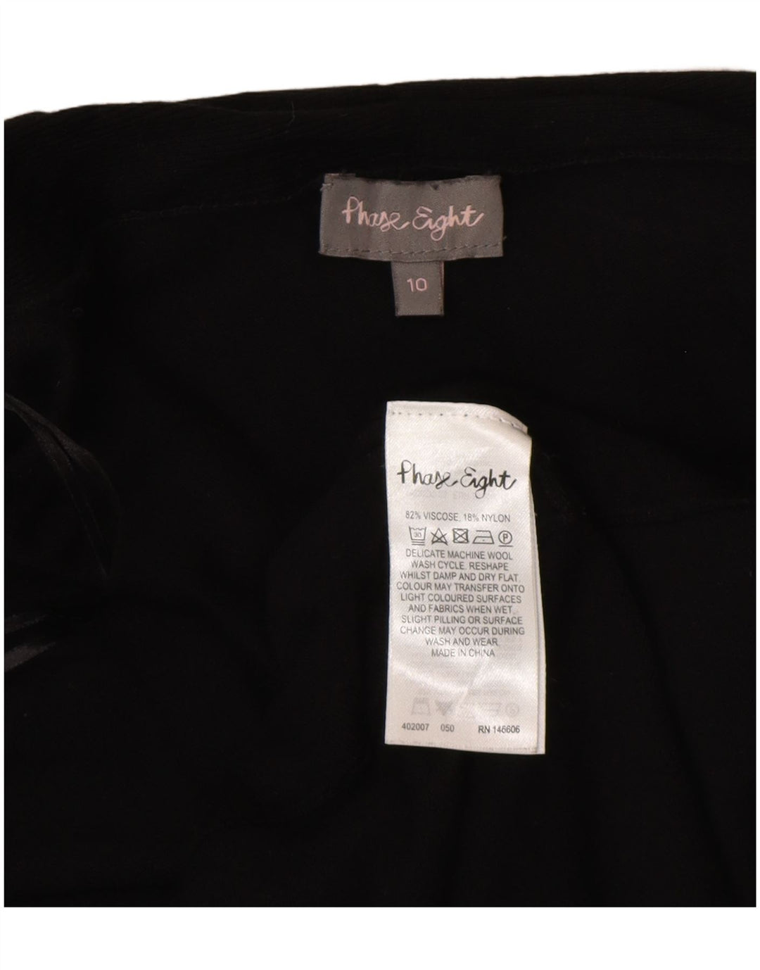 Pulover cardigan deschis pentru femei Phase Eight UK 10 Mic Negru