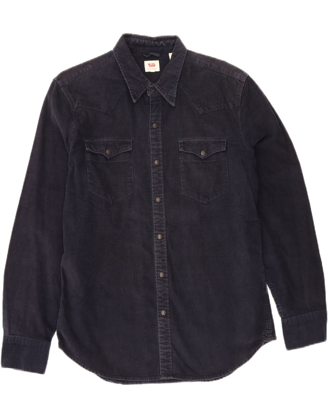 Cămașă Levi's pentru bărbați din catifea mare din bumbac bleumarin