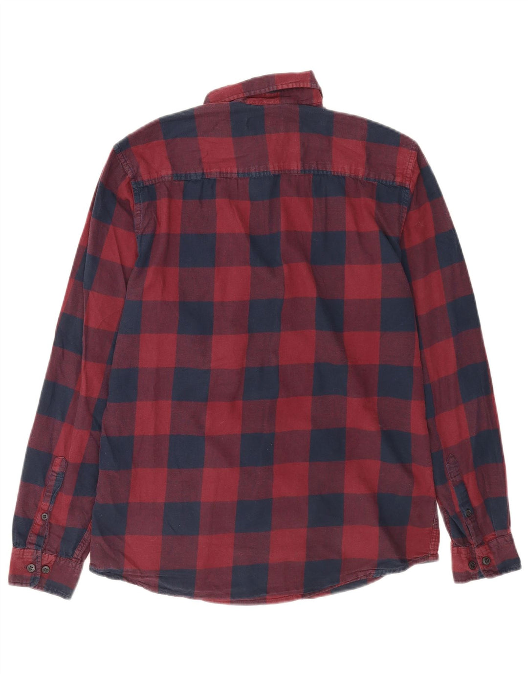 Cămașă de flanel Jack & Jones pentru bărbați, bumbac vichy burgundy mediu