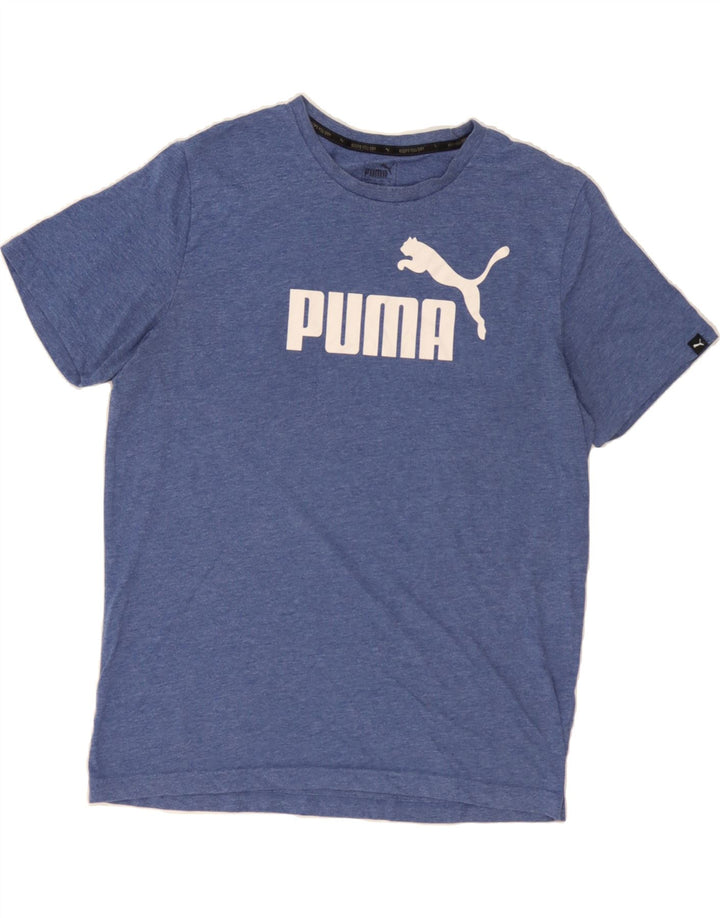 PUMA Mens Graphic T-Shirt Top Large Blue Vintage Puma and Second-Hand Puma from Messina Hembry 