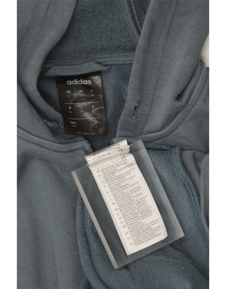 Pulover pentru bărbați Adidas Graphic Zip, bumbac albastru mediu