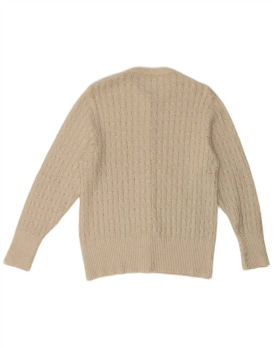 Pulover cardigan vintage pentru femei UK 10 Small White