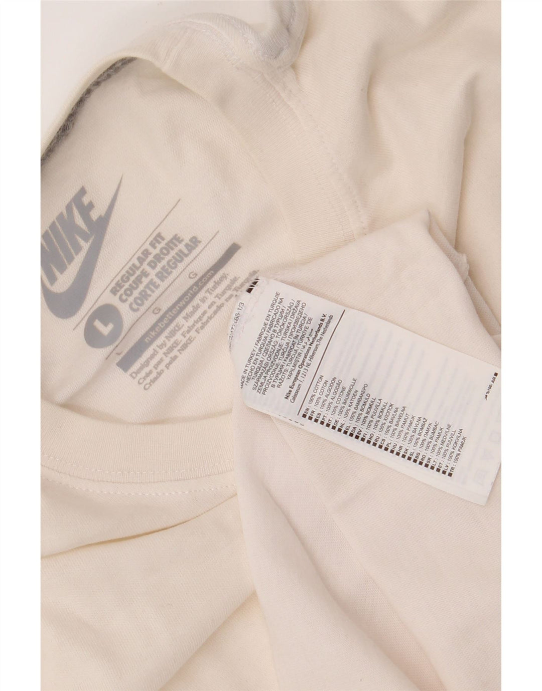 Tricou pentru bărbați Nike Regular Fit Top mare, alb, bumbac