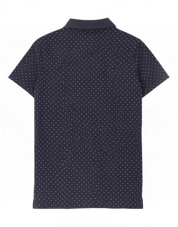 Tricou polo Tommy Hilfiger pentru femei, cu tăiere clasică, mediu bleumarin cu pete